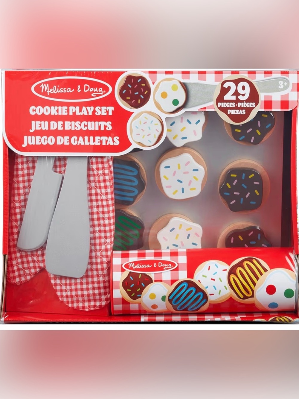 Melissa & Doug Wooden/Velcro stick Cookie Play Set - NEW